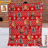 GeckoCustom Custom Face Photo With Accessories Pattern Blanket T286 HN590