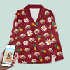 GeckoCustom Custom Face Photo With Accessories Pattern Pajamas T368 HN590 For Adult / Only Shirt / XS