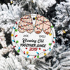 GeckoCustom Custom Growing Old Together Since Couples Personalized Ceramic Ornament HA75 891772 3 inch
