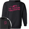 GeckoCustom Custom I Love My Cougar Girlfriend, Wife Shirt Valentine's Day, Anniversary Gift HA75 891818 Pullover Hoodie / Black Colour / S