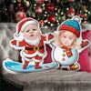 GeckoCustom Custom Kid Face Christmas Shaped Pillow HO82 893340