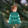 GeckoCustom Custom Kid's Face Photo Wear Sweatshirt Christmas Acrylic Ornament TH10 891509