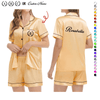 GeckoCustom Custom Name Bridesmaid Pajama Set Personalized Gift T368 890460