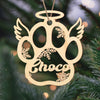 GeckoCustom Custom Name Personalized Christmas With Fur Babies Pet Wood Ornament HA75 891472 3.95" x 2.86" / Pack 1