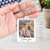 GeckoCustom Custom Photo And Love Message For Valentine's Day Acrylic Keychain T286 889976 60mmW x 40mmH