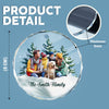 GeckoCustom Custom Photo and Name Family Dog Cat Together Glass Ornament For Christmas HA75 891929 8 cm