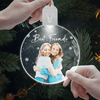 GeckoCustom Custom Photo And Text Christmas Led Acrylic Ornament For Besties HO82 893262 3 inches