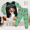 GeckoCustom Custom Photo Best Dog Mom, Dog Dad Ever Christmas Sleepwear HA75 891548
