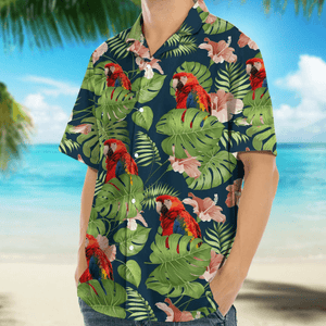 GeckoCustom Custom Photo Birds Men's Hawaiian Shirt TA29 889274