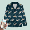 GeckoCustom Custom Photo Cat Dad Cat Mom Pajamas N304 HN590 For Kid / Only Shirt / 3XS