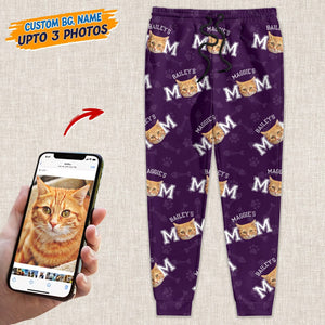 GeckoCustom Custom Photo Cat Dad Mom Pet Sweatpants TA29 888803