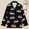 GeckoCustom Custom Photo Cat Mom And Dad Pajamas K228 9027 For Kid / Only Shirt / 3XS
