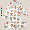 GeckoCustom Custom Photo Christmas Pattern Dog Cat Pajamas TA29 890123