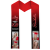 GeckoCustom Custom Photo Class of 2024 Stoles Sash Senior Gift TA29 888873 Round Neck / 6x72 inch