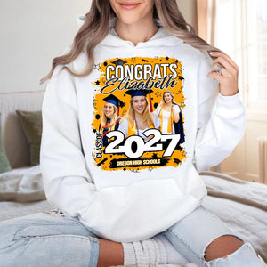 GeckoCustom Custom Photo Class Of 2025 Congrats Graduation Bright Shirt TA29 890118