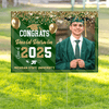 GeckoCustom Custom Photo Congrats 2025 Senior Multicolor Glitter Balloon Graduation Yard Sign HA75 891864