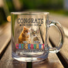 GeckoCustom Custom Photo Congrats On Being Our Servant Cat Glass Mug HO82 891116