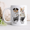 GeckoCustom Custom Photo Cool Dog, Cat Mug Gift For Dog Cat Pet Lover HA75 891846 White Mug / 11oz