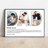 GeckoCustom Custom Photo Dad My First Love Father's Day Poster Canvas Picture Frame DM01 890959