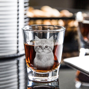 GeckoCustom Custom Photo Dog, Cat Engraved Shot Glass HA75 891776 1.5oz