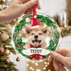 GeckoCustom Custom Photo Dog, Cat Glass Ornament For Christmas HA75 891350
