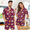 GeckoCustom Custom Photo Dog Hippie Short Pajamas T368 HN590