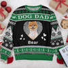 GeckoCustom Custom Photo Dog Mom Cat Mom Dog Dad Cat Dad All-Over-Print Ugly Sweater HO82 893110