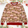 GeckoCustom Custom Photo Face Human Ugly Sweater Gift For Family N304 HA75 891388
