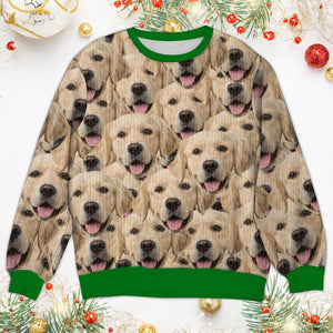 GeckoCustom Custom Photo Face Pawsitive Ugly Sweater For Dog Lovers N304 HA75 891386