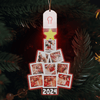 GeckoCustom Custom Photo Family Christmas Tree Personalized Led Acrylic Ornament N304 HA75 891716 3 inches