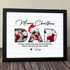 GeckoCustom Custom Photo Father's Christmas Family Picture Frame TA29 889906 10"x8"
