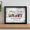 GeckoCustom Custom Photo Father's Christmas Family Picture Frame TA29 889906 10"x8"