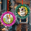 GeckoCustom Custom Photo First Christmas Pet Lovers Glass Ornament HA75 891538