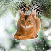 GeckoCustom Custom Photo For Cat Lover Acrylic Ornament Christmas N304 889893