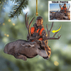 GeckoCustom Custom Photo For Hunting Lovers Acrylic Ornament, Christmas Gift Idea DM01 891443