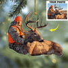 GeckoCustom Custom Photo For Hunting Lovers Acrylic Ornament, Christmas Gift Idea DM01 891443