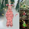 GeckoCustom Custom Photo Funny Christmas Custom Face Family, Friends Acrylic Ornament HA75 891594