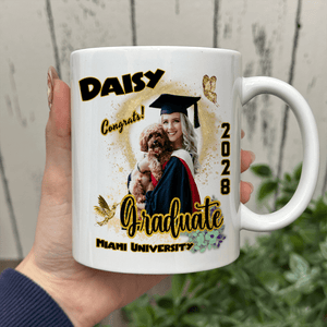 GeckoCustom Custom Photo Graduation 2025 White Mug - Unique Keepsake Gift for Proud Grads LM32 893047