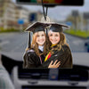 GeckoCustom Custom Photo Graduation Gift For Family Member Car Hanging HA75 891868 3"H x 1.5"W