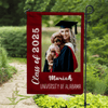 GeckoCustom Custom Photo Graduation Senior Class of 2025 Garden Flag 12"x18"