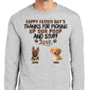 GeckoCustom Custom Photo Happy Father's Day Thank For Picking Up My Poop Shirt K228 889353