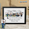GeckoCustom Custom Photo Happy Father's Day We Love You To The Moon And Back Picture Frame K228 889172 8"x10"
