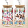 GeckoCustom Custom Photo Happy Mother's Day Family Daily Reminders Glass Tumbler Personalized Gift TA29 890418