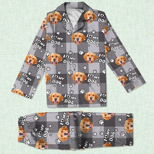 GeckoCustom Custom Photo I Love My Dog, I Love My Cat Pajamas HA75 895092