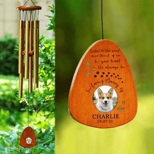 GeckoCustom Custom Photo In Loving Memory Of You Memorial Wind Chimes N304 889933