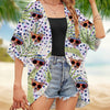 GeckoCustom Custom Photo Leopard Summer For Dog Lover Kimono Cover Up N304 889551