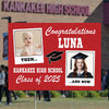 GeckoCustom Custom Photo Let's Make Memories Class Of 2025 Graduation Yard Sign HO82 893458