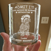 GeckoCustom Custom Photo Life Would Be Boring Without Me Dog Cat Engraved Rock Glass HA75 891610 10.5 oz / 1 side