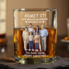 GeckoCustom Custom Photo Life Would Be Boring Without Us Family Rock Glass HA75 891684 10.5 oz / 1 Side
