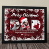 GeckoCustom Custom Photo Merry Christmas For Dad Family Picture Frame TA29 889898 10"x8"